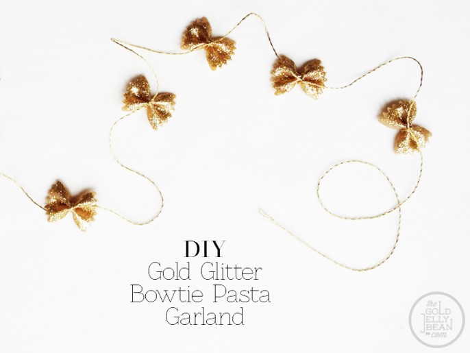 DIY-Gold-Glitter-Bowtie-Pasta-Garland