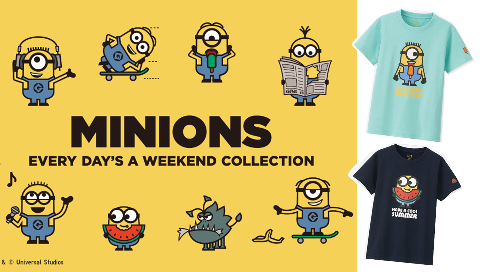 Minions X Uniqlo 所有童裝短袖 79以下有交易 生活熱話