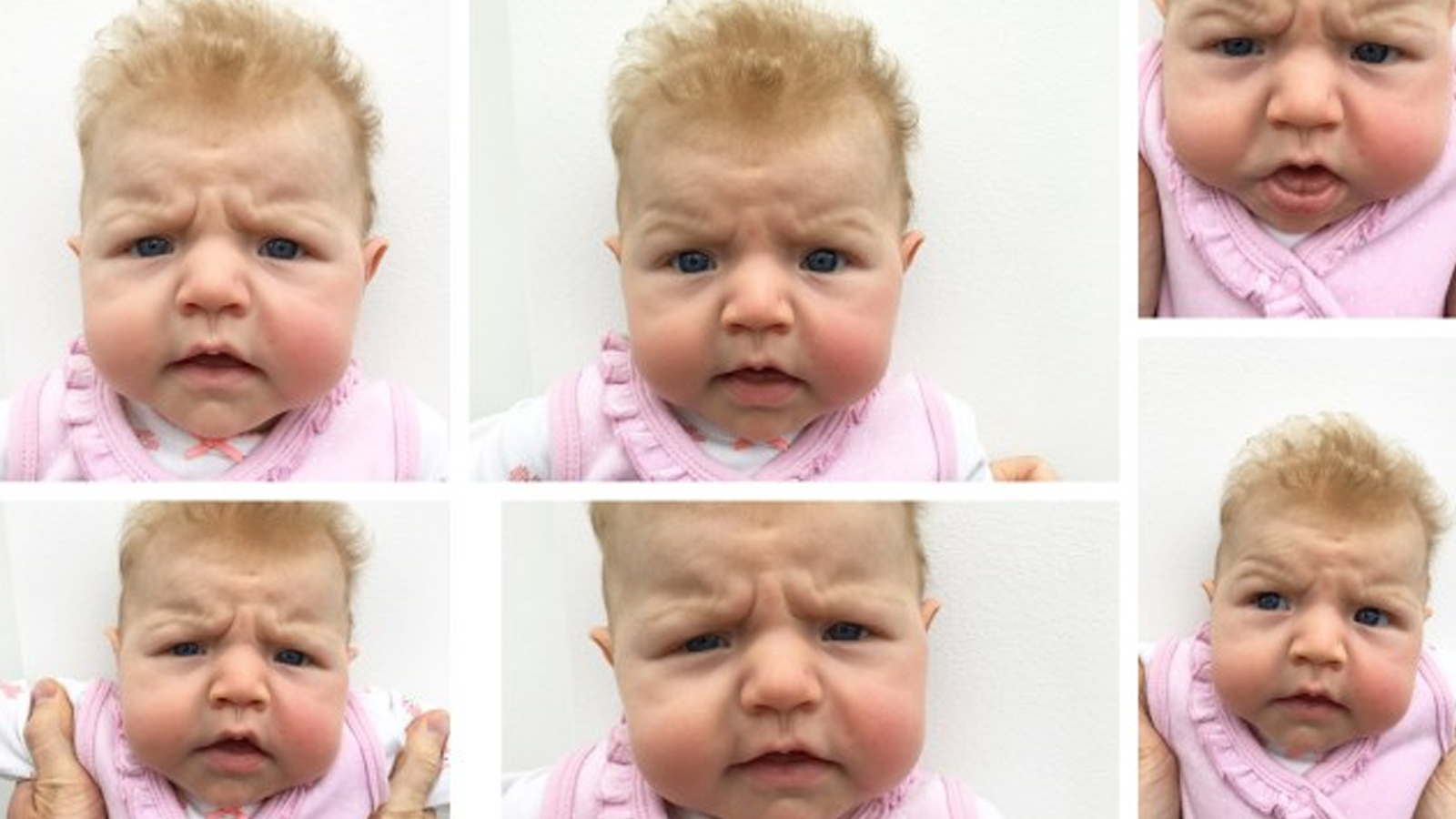 媽媽分享 英國3個月大女嬰天生愛皺眉頭媽媽親自操刀影證件相 似乎是件不可能的事 生活熱話